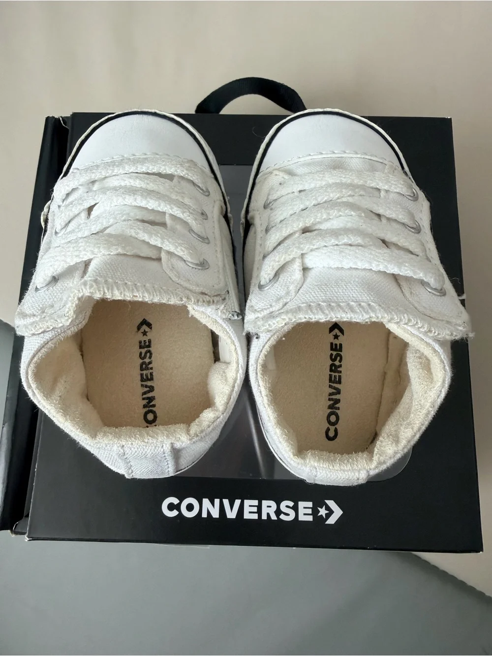 Converse Chuck Taylor All Star Cribster Canvas Baby/Infant Shoe White Size 2